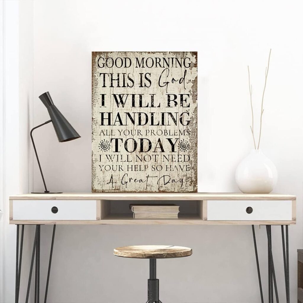 Motivational Wall Art Office Decor Quotes Wall Decor for Men Women Positive Canvas Prints Wooden Picture Artwork for Classroom Gym Home Decorations, 12x16 Inch with Inner Framed